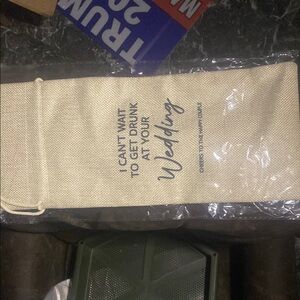 Cream Wedding Wine Bag